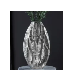 Wazon ORGANIC 45 cm srebrny