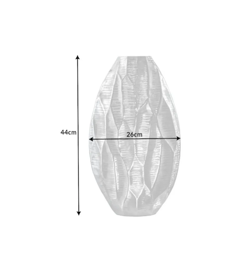 Wazon ORGANIC 45 cm srebrny