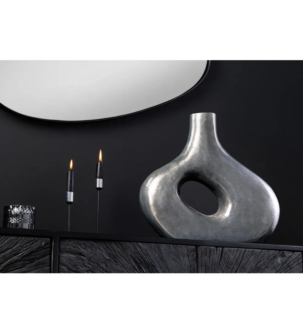 Wazon RING 30 cm ciemnoszary