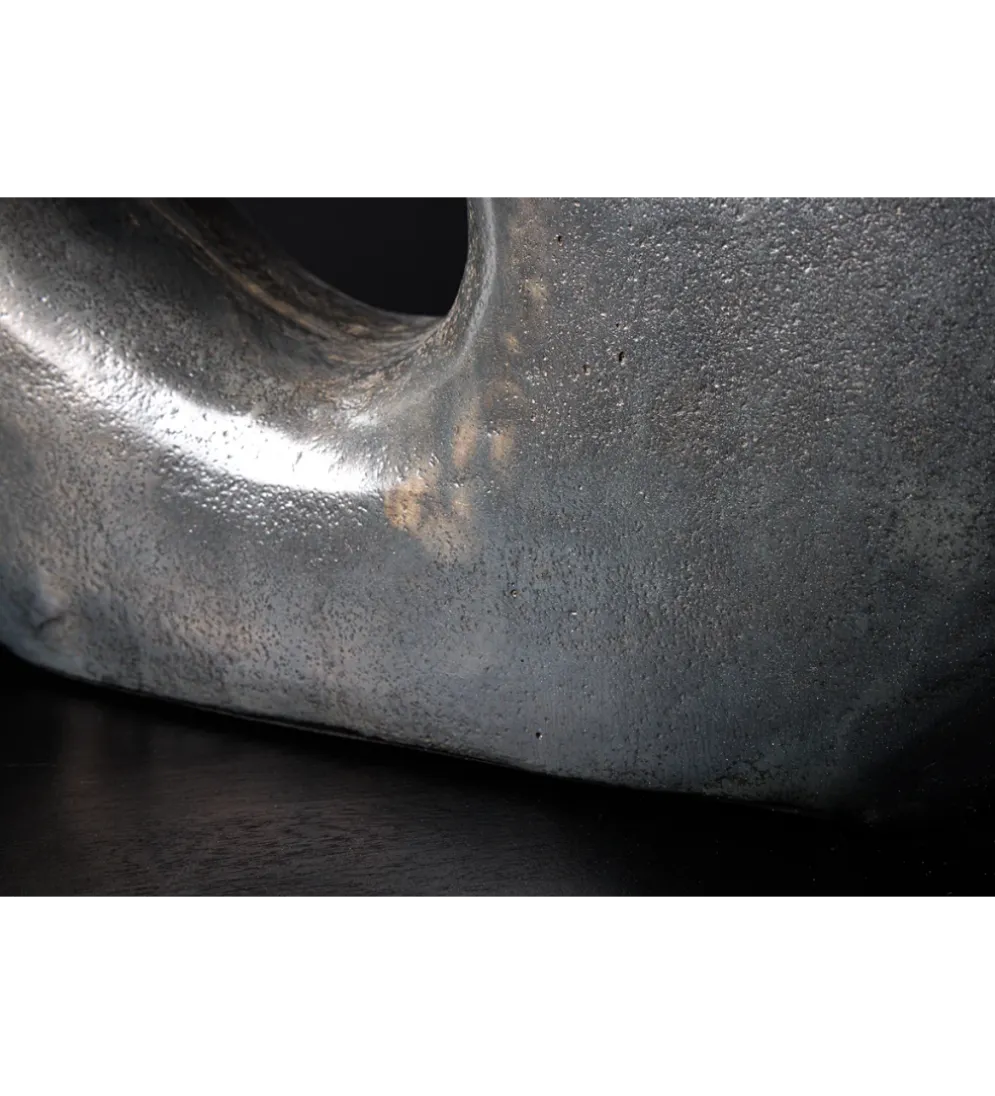 Wazon RING 30 cm ciemnoszary