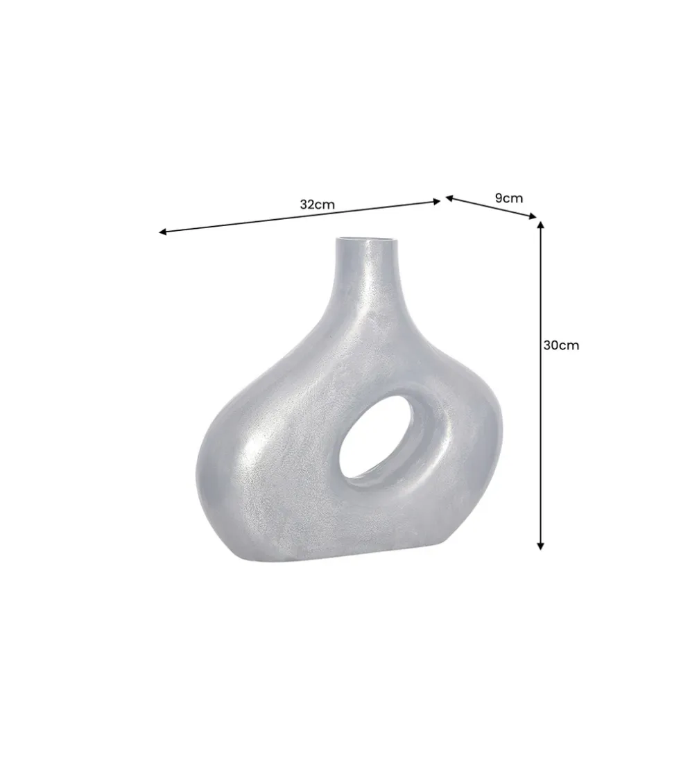 Wazon RING 30 cm ciemnoszary