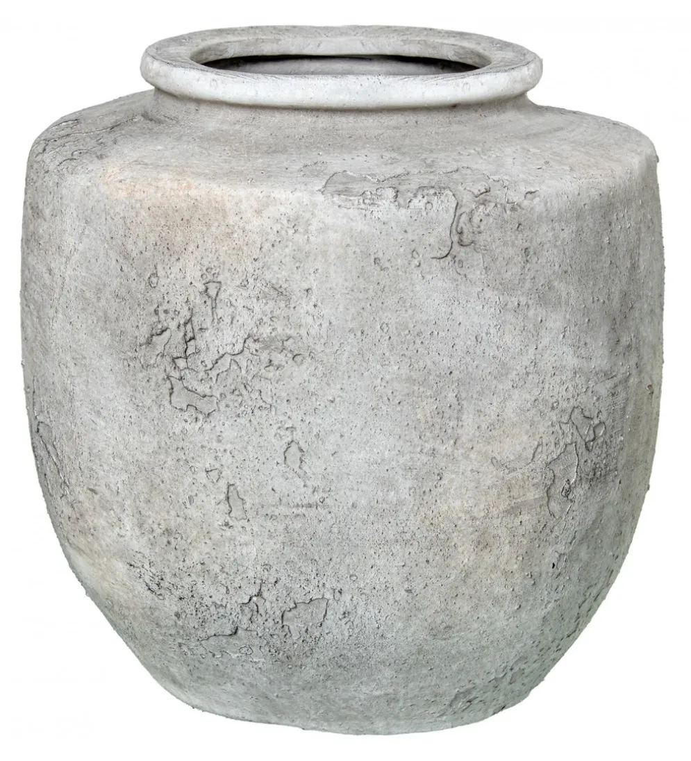 Wazon RUSTIC 17 cm ceramika szary