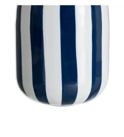 Wazon STRIPERSY 30 cm biały niebieski