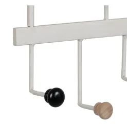Wieszak LUDANO 50 cm biały naturalny czarny