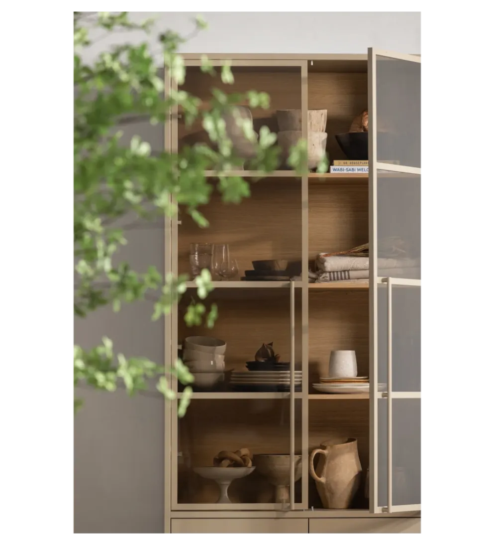 Witryna CASA 236 cm drewno sosny piaskowy