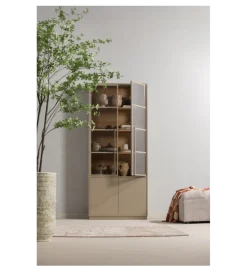 Witryna CASA 236 cm drewno sosny piaskowy