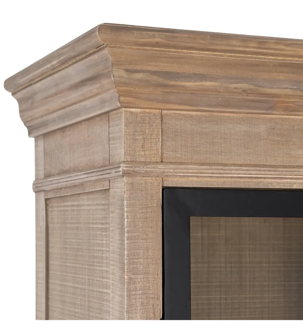 Witryna COTTAGE 135 cm drewno sosny