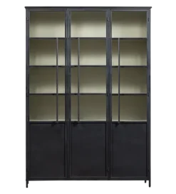 Witryna EXHIBIT 200 cm XL czarny