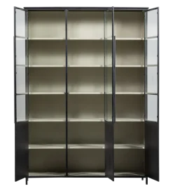 Witryna EXHIBIT 200 cm XL czarny