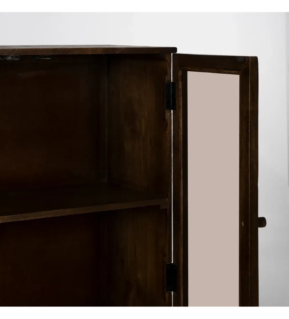Witryna KOST 140 cm drewno mango brązowy