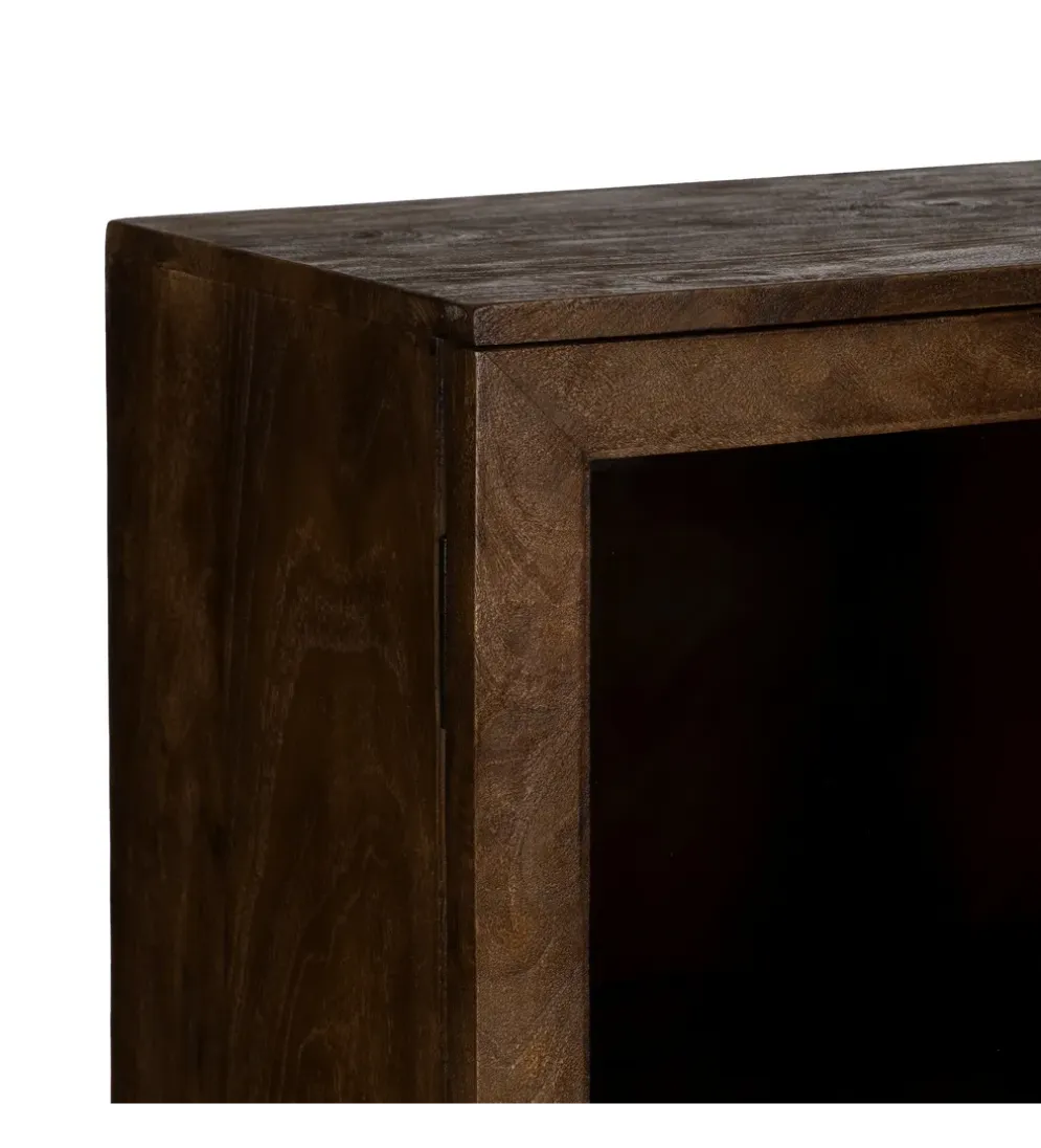 Witryna KOST 140 cm drewno mango brązowy