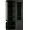 Witryna ORGANIZE 215 cm drewno sosna czarny mat