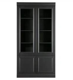 Witryna ORGANIZE 215 cm drewno sosna czarny mat