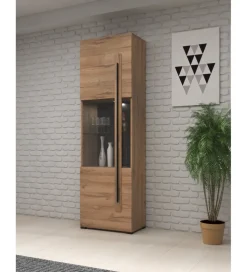Witryna TULSA 60 cm w optyce dąb Grandson