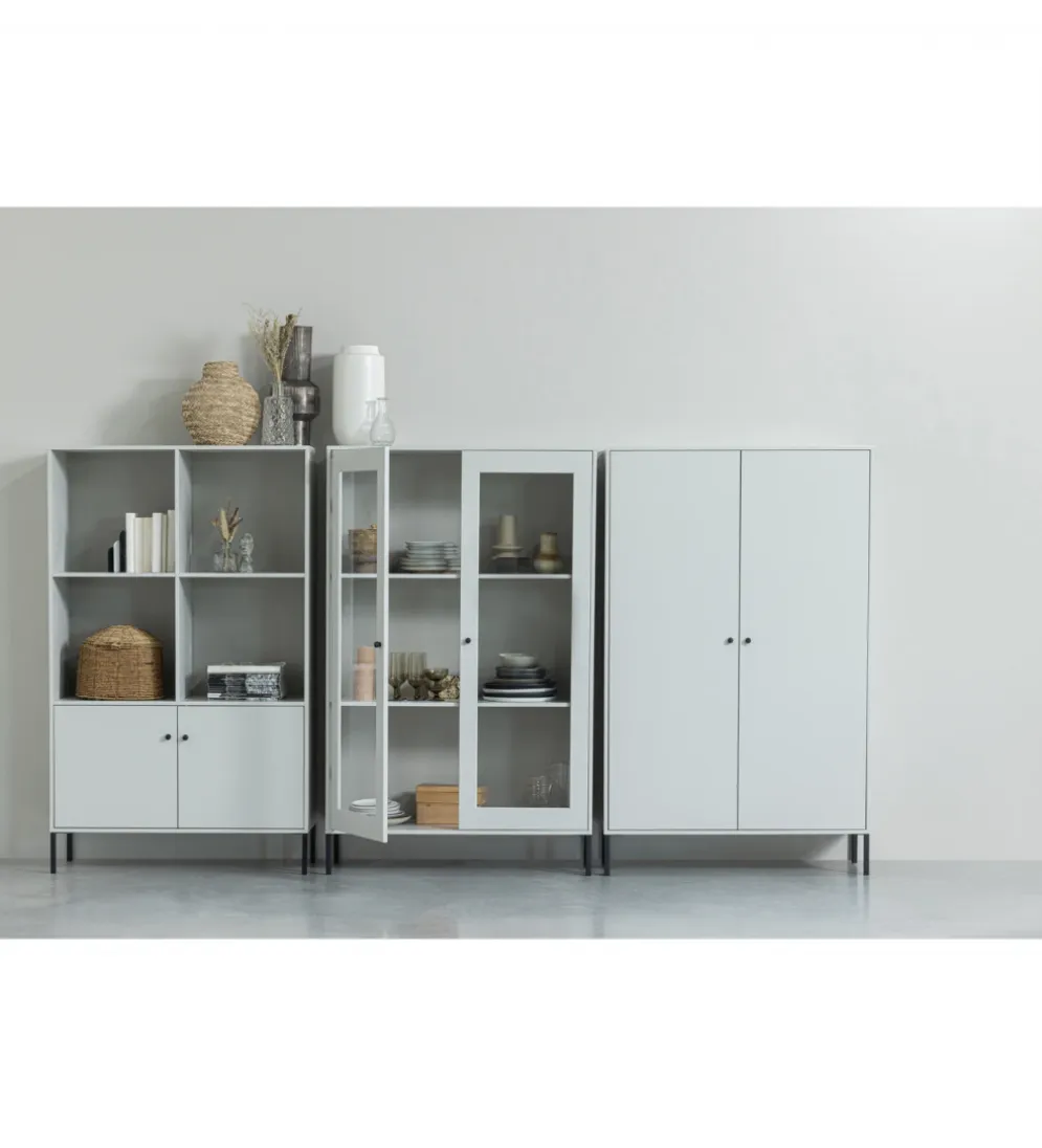 Witryna XAM 155 cm zimno szary