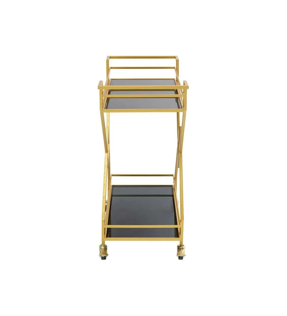 Wózek do serwowania Trolley Piramids 65 cm złoty