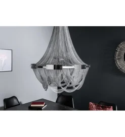 Żyrandol Royal 70 cm srebrny