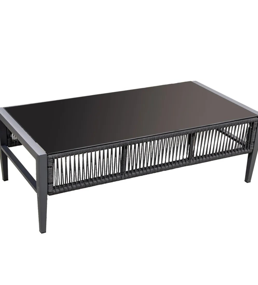 Zestaw ogrodowy TWOSOULME SOFA 198 cm dwa fotele 74 cm i stolik kawowy 128 cm