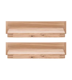 Zestaw 2 półki wiszące SALVADOR 90 cm w optyce dębu naturalny