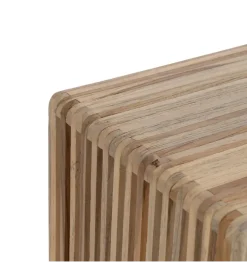 Zestaw 2 regałów BELLAMONTE drewno teak 86 cm 68 cm
