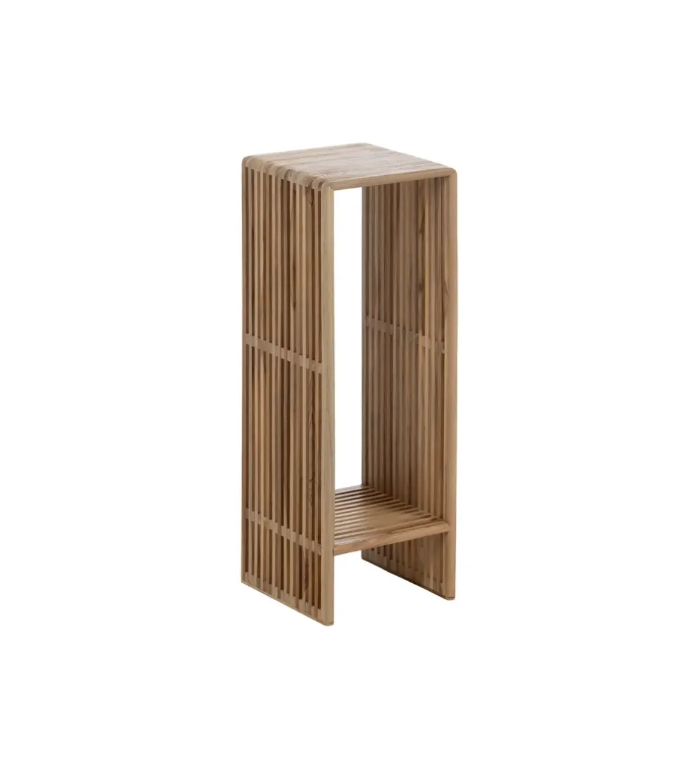 Zestaw 2 regałów BELLAMONTE drewno teak 86 cm 68 cm