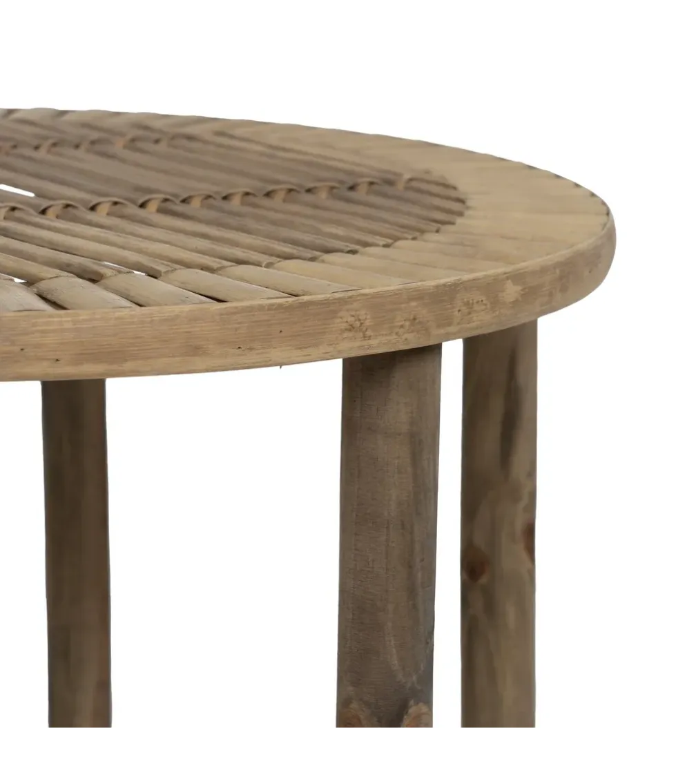 Zestaw stolików BAMBÚ 50 cm 38 cm bambus