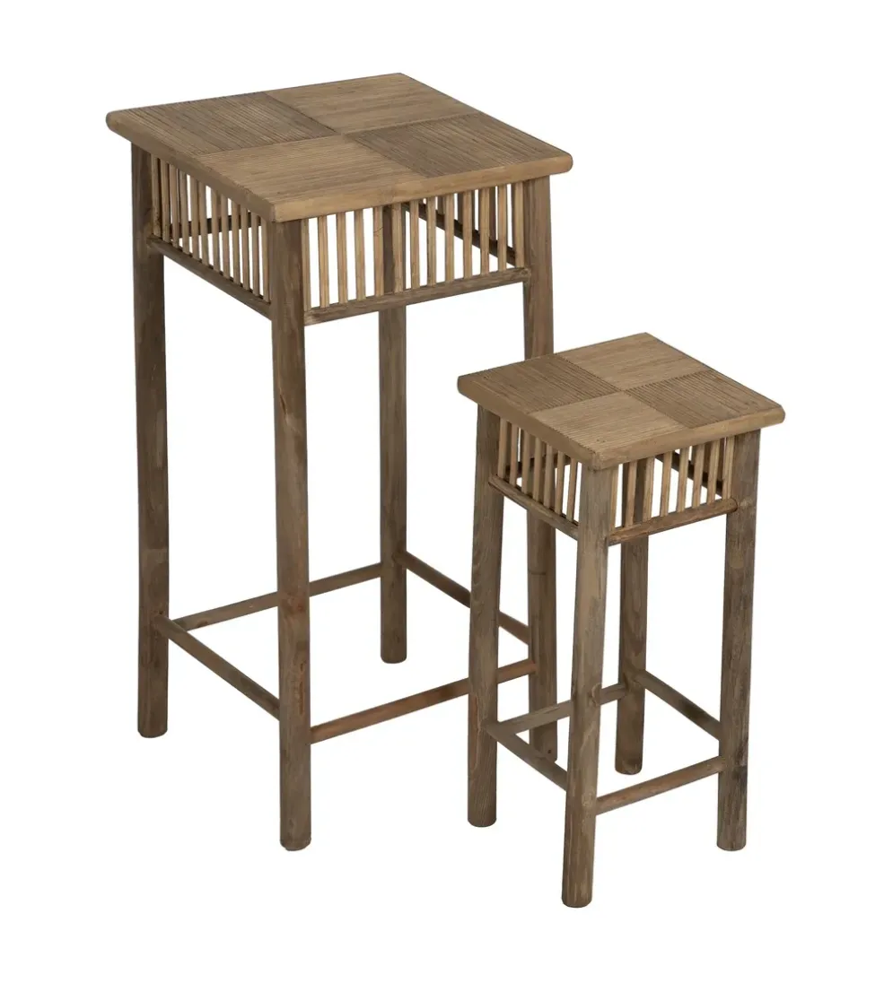 Zestaw stolików BAMBÚ 32 cm 22 cm bambus