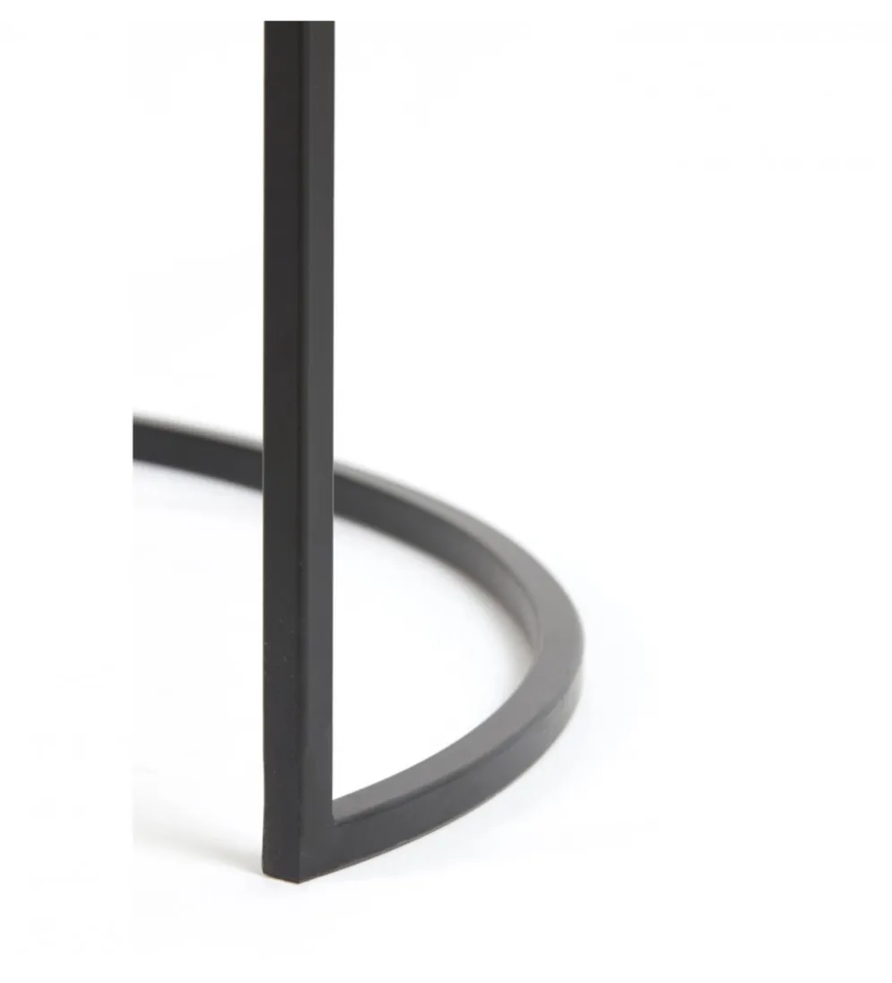 Zestaw 2 stolików kawowych DUARTE 65 cm 75 cm czarne