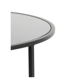 Zestaw 2 stolików kawowych DUARTE 65 cm 75 cm czarne