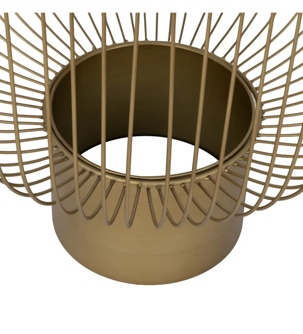Zestaw 2 stolików kawowych RAG 50 cm 42 cm złote