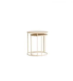 Zestaw 2 stolików kawowych SADAR 50 cm 52 cm