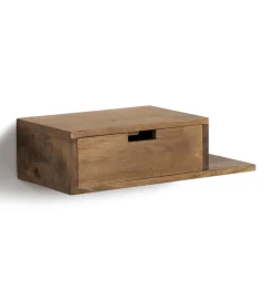 Zestaw 2 Stolików nocnych wiszących NOHENY 55 cm drewno mango